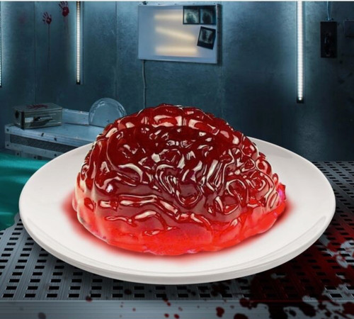 Brain jelly mould halloween - jelly,