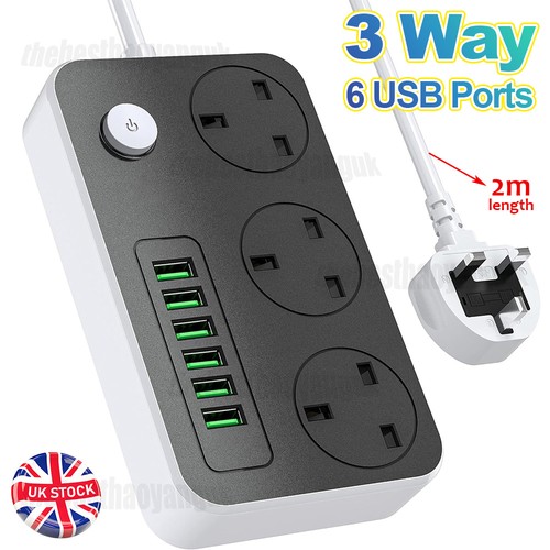 Extension lead with usb - with, 6