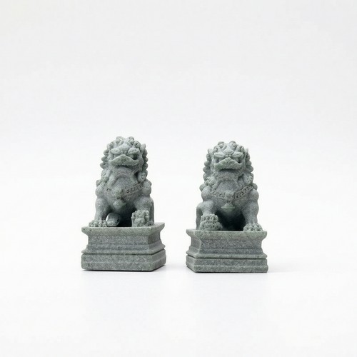 Stone look statues - stone,