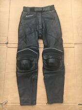 FRANK THOMAS Ladies Leather Motorbike Trousers Ladies UK 10 = 28"  Waist (47)