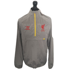 Warrior Liverpool Mens Grey Medium Windbreaker Jacket 1/2 Half Zip LFC BNWT