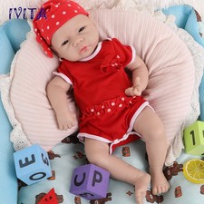 IVITA 18'' Full Body Silicone Reborn Girl Doll Pretty Grave Newborn Baby Doll