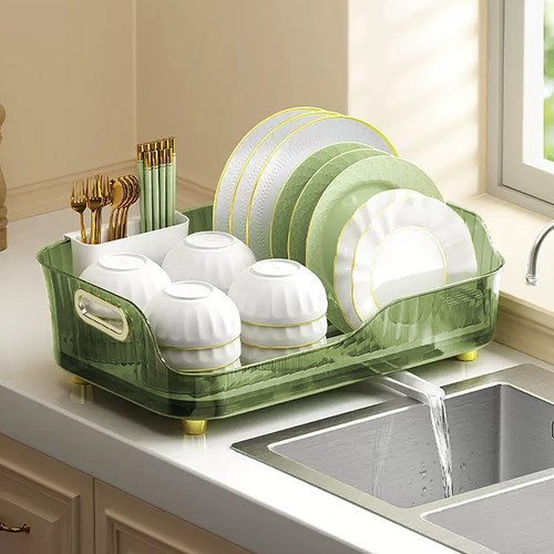 Plastic dish drainer rack with - rack,