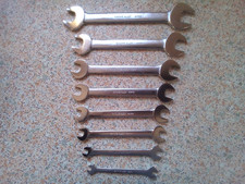 Set of Eight 2JM Metric Britool Spanners 6mm - 22mm. (New Old Stock).