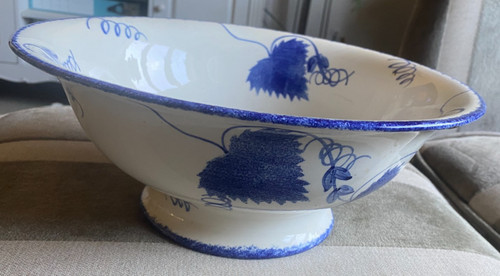 Large hand painted poole - painted,