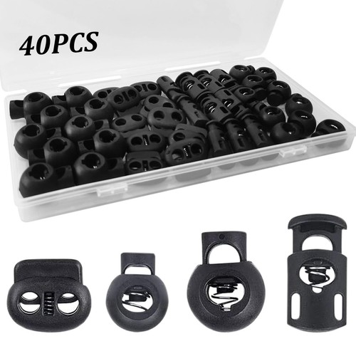 40pcs cord lock plastic - 40pcs,