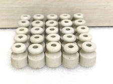Set of 10 Vintage Soviet Era Ceramic Insulators Porcelain Insulators