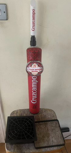 Cruzcampo lager beer font pump - beer,