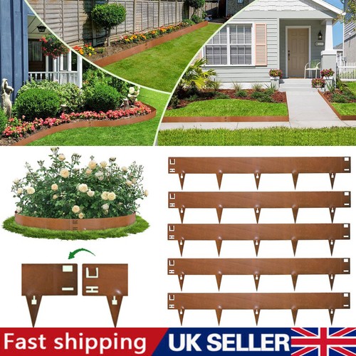 Corten garden lawn edging - garden,