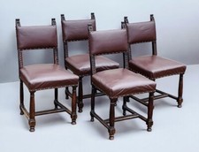 Edwardian Oak Dining Chairs