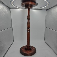 VTG Rustic Brown Wood Hat Wig