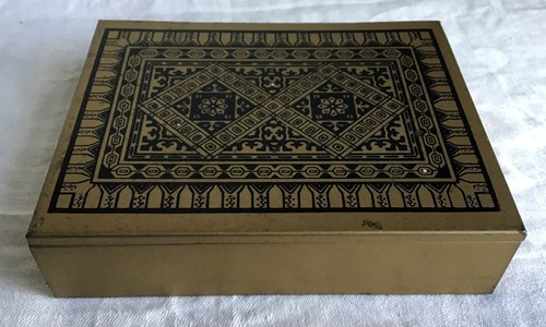 Old gold and black tone - old, lined