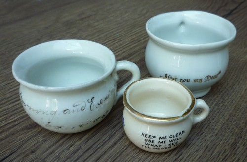 Three miniature antique china - miniature,