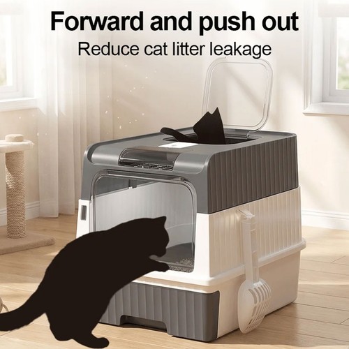 Extra large hooded cat litter - large,