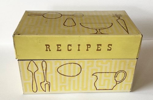 Vintage empty recipe - empty, box