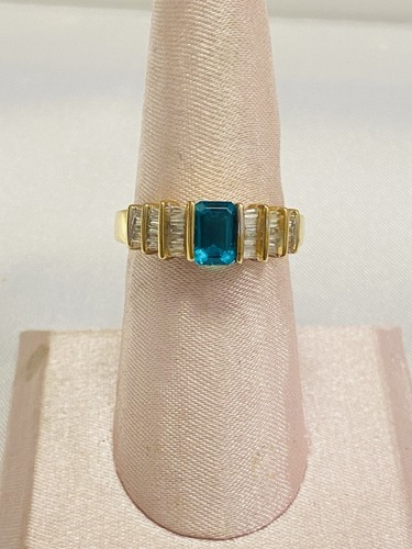 Emerald diamond 14k - +,