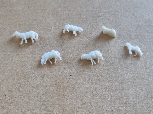 Sheep figures and dog white - figures,