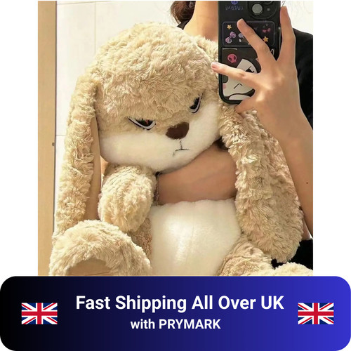 Angry rabbit plush toy stuffed - angry,