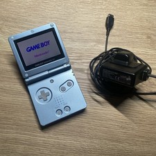Nintendo Game Boy Advance SP Arctic Blue AGS-101  Tested - Good Condition RARE