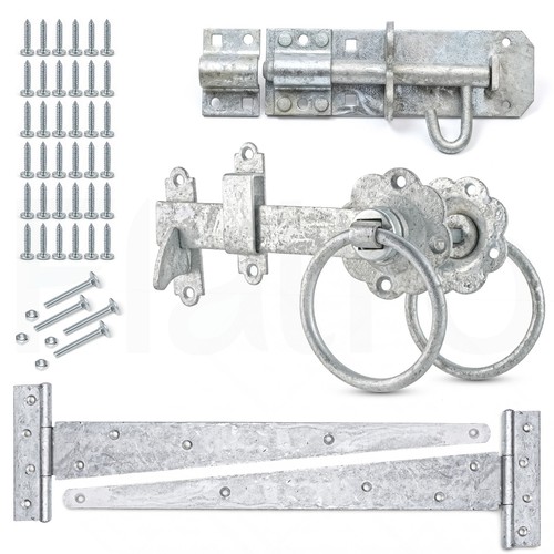 Galvanised garden gate - galvanised,