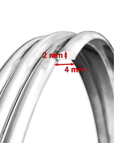 Sterling silver shape half - /,