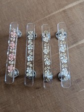 Vintage Floral Lucite Door