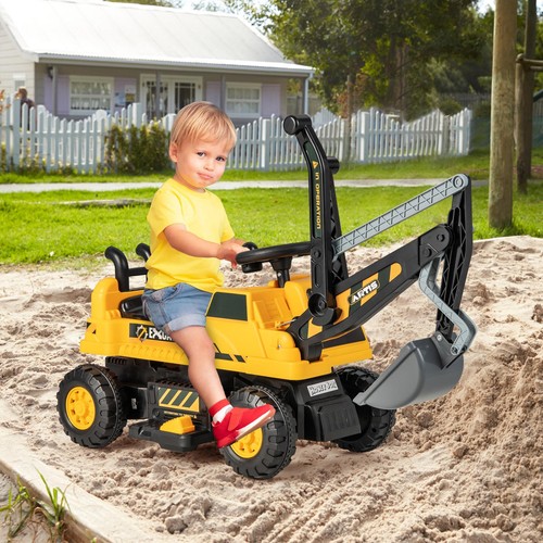 Kids ride excavator - ride, on