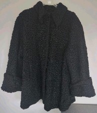 Vintage Black Curly Persian