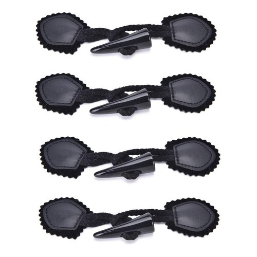 4pairs leather horn toggle - horn,