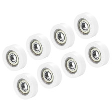 Nylon Pulley Wheel 10X38X12Mm, 8 Pack 608Zz Bearing Sliding Conveyor Roller Whee