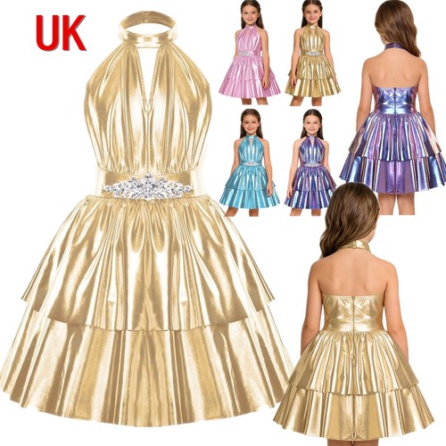 Girls sparkly halter - girls,