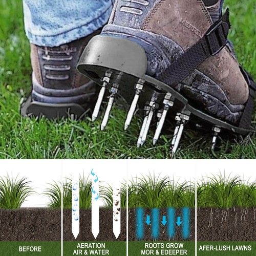 Lawn aerating spiked - aerating, shoes