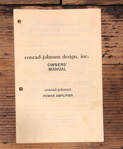 Conrad johnson mv52 tube - conrad,