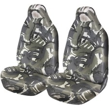 FOR FORD TRANSIT CONNECT - Heavy Duty Waterproof Grey Camouflage Van Seat Covers