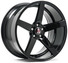 Alloy Wheels 19" Axe EX18 Black Gloss For Lexus IS 220d [Mk2] 05-12