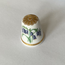 Thimble Collectors Club. Spode. Bluebell Flower of the Year, 1987. FREE POSTAGE.