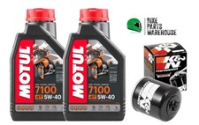Oil & Filter Kit K&N For Vespa GTS 300 IE SUPER SPORT 11-17 Motul 7100 5W40