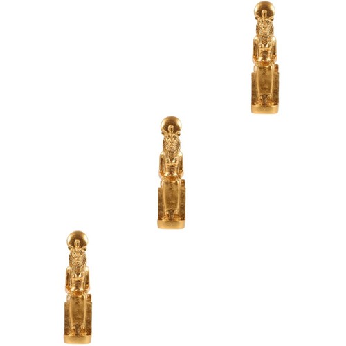 3pcs golden resin egyptian - resin,