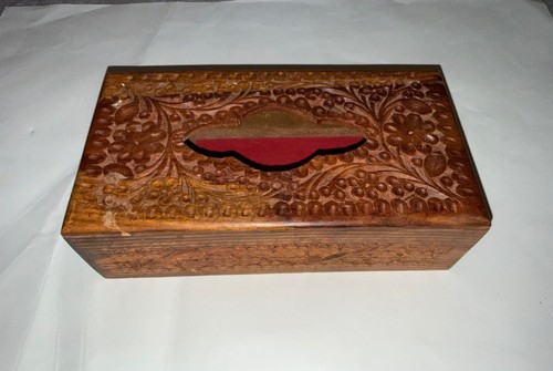 Floral handcarved wooden - handcarved,