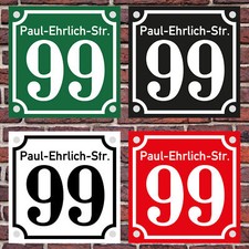 House Number Plate House