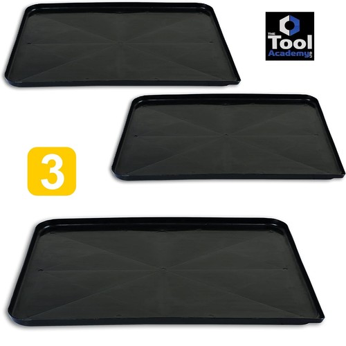 Black plastic drip - black, tray