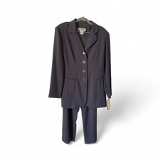 Dani Maxx Women’s Size 10 Vintage 2 Piece Suit Grey New With Tags NWT Stretch