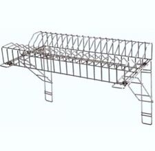 Stainless Steel Plate Rack & 2 Wall Brackets 36" / 91cm for Catering Kitchens