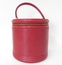 Authentic Louis Vuitton Epi Cannes Cosmetic Pouch Vanity Bag F#48103