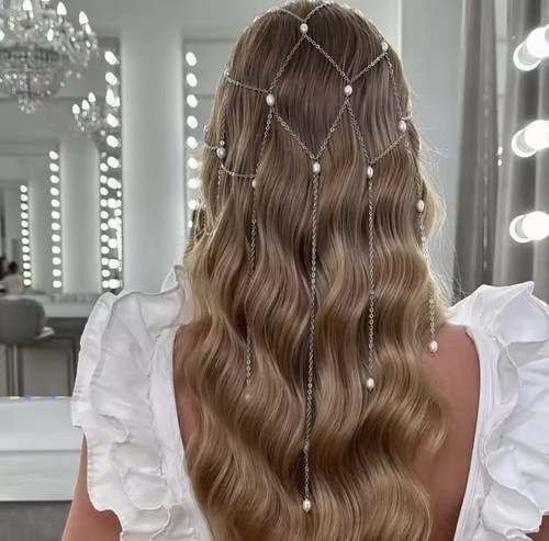 Vintage pearl bridal head - vintage,