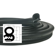 4M 13FT Weatherstrip Car Body Door Rubber Seal Strip Soundproof Dustproof Black