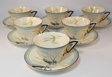 6 Vintage Art Deco Burgess