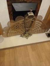 Victorian Brass Peacock Fan