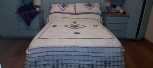 Hand crocheted 4ft double - crocheted,