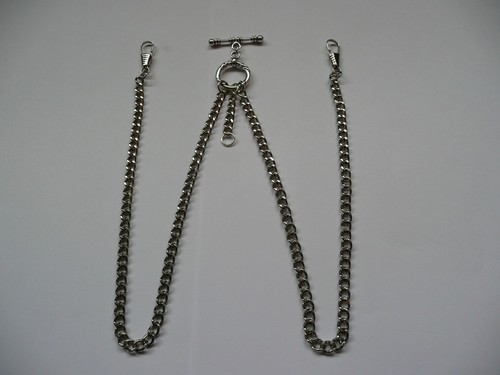 Unusual double albert silver - double,